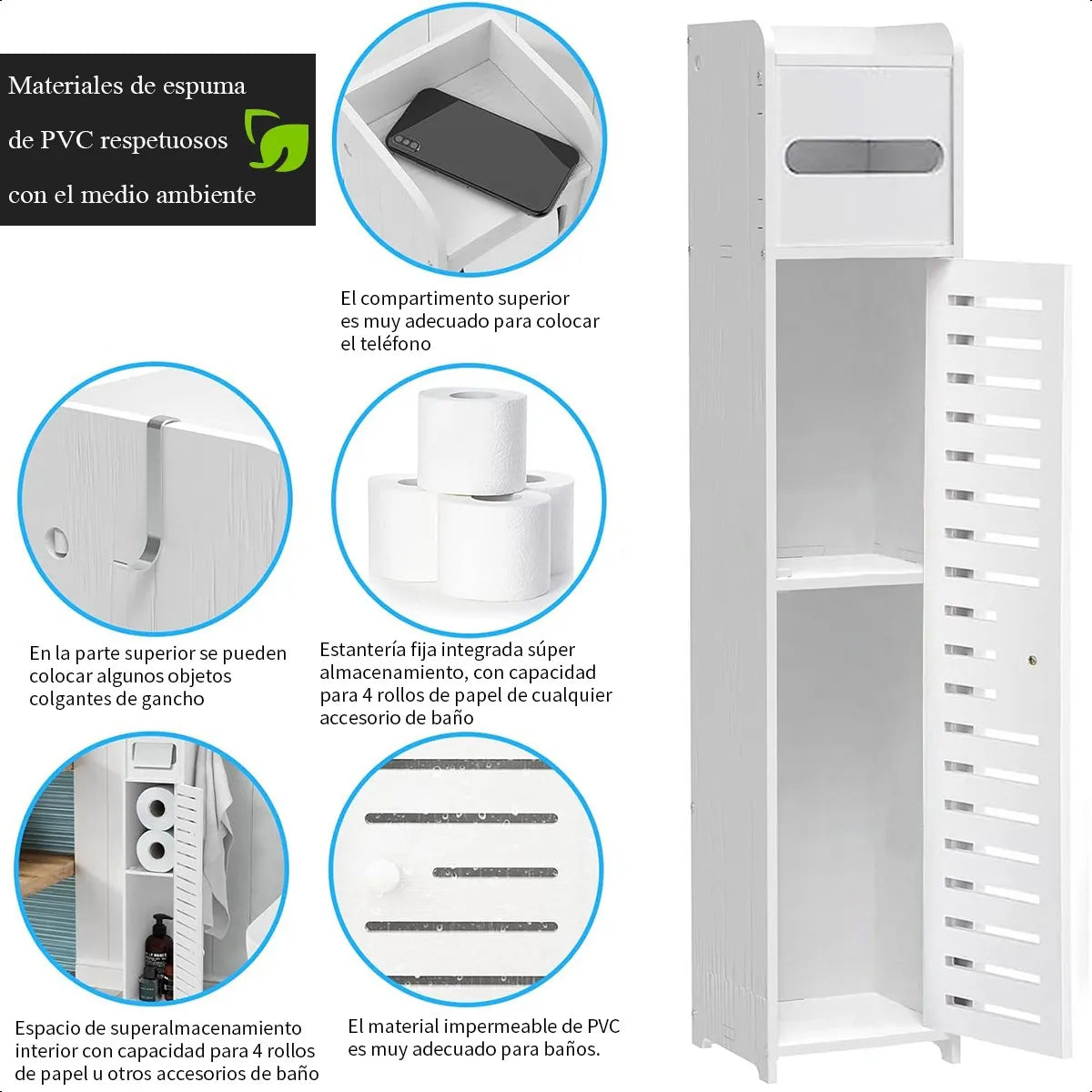 Armario de baño vertical