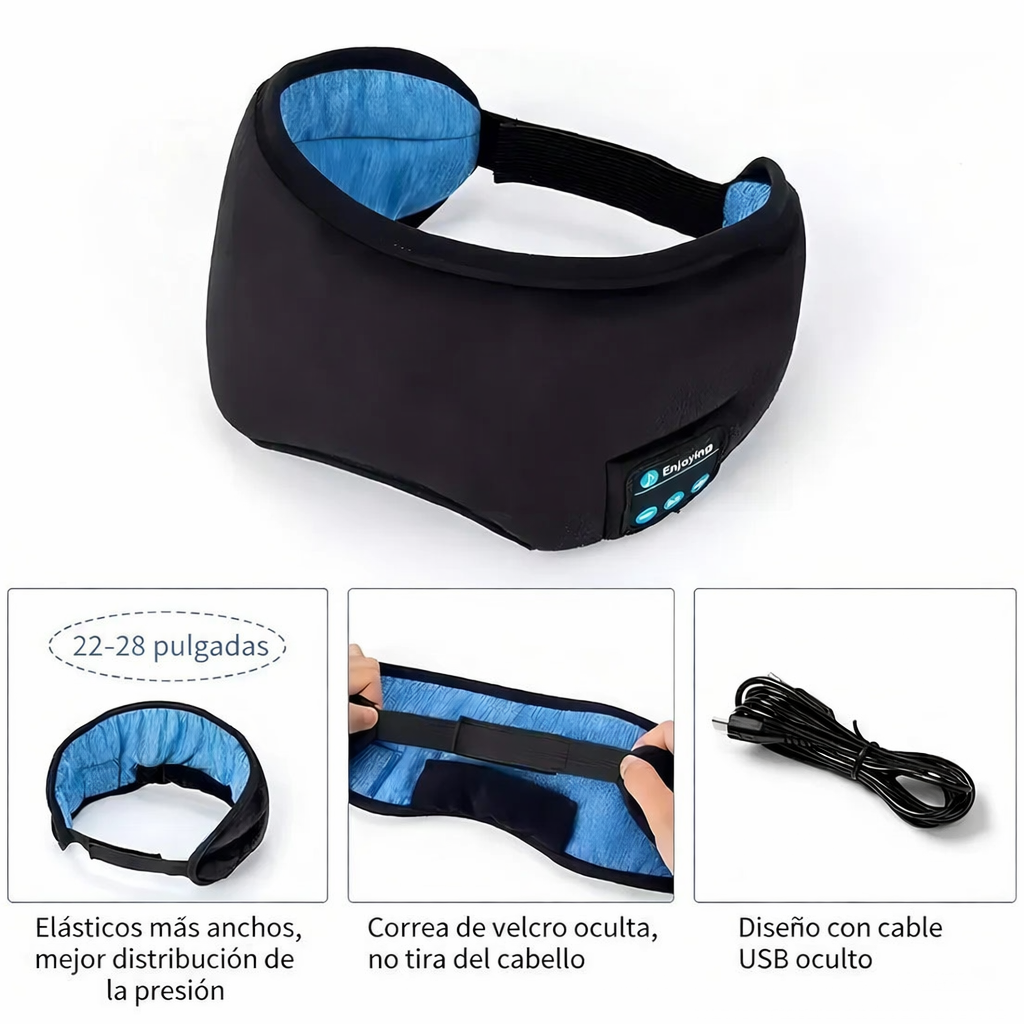 Antifaz para dormir con Bluetooth