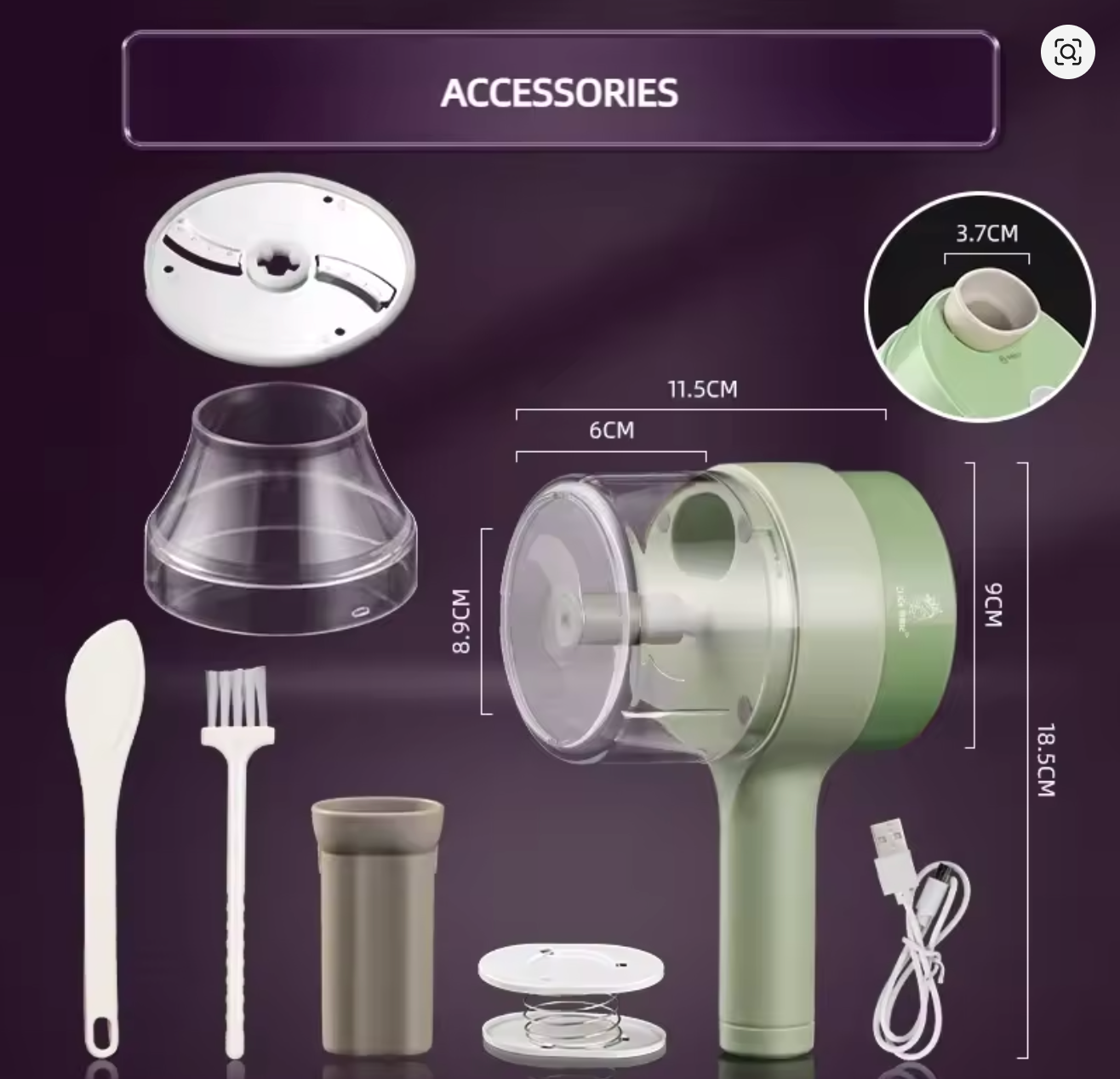 ⭐Picadora de verduras eléctrica