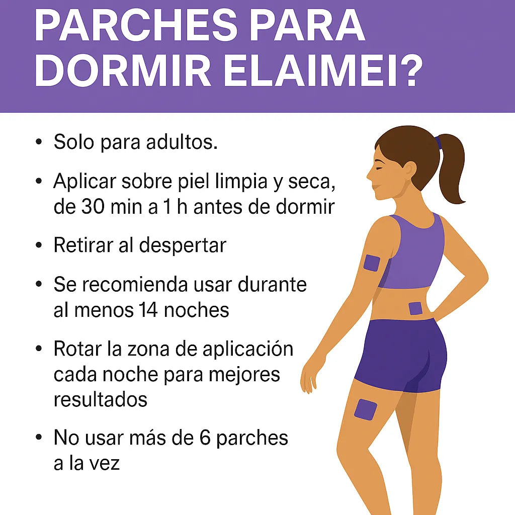 Parches para dormir con melatonina natural